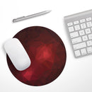Varying Shades of Red Geometric Shapes// WaterProof Rubber Foam Backed Anti-Slip Mouse Pad for Home Work Office or Gaming Computer Desk