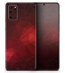 Varying Shades of Red Geometric Shapes - Skin-Kit for the Samsung Galaxy S-Series S20, S20 Plus, S20 Ultra , S10 & others (All Galaxy Devices Available)