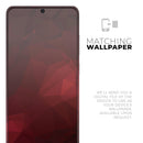 Varying Shades of Red Geometric Shapes - Skin-Kit for the Samsung Galaxy S-Series S20, S20 Plus, S20 Ultra , S10 & others (All Galaxy Devices Available)