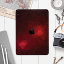 Varying Shades of Red Geometric Shapes - Full Body Skin Decal for the Apple iPad Pro 12.9", 11", 10.5", 9.7", Air or Mini (All Models Available)