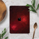 Varying Shades of Red Geometric Shapes - Full Body Skin Decal for the Apple iPad Pro 12.9", 11", 10.5", 9.7", Air or Mini (All Models Available)