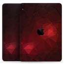 Varying Shades of Red Geometric Shapes - Full Body Skin Decal for the Apple iPad Pro 12.9", 11", 10.5", 9.7", Air or Mini (All Models Available)