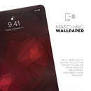 Varying Shades of Red Geometric Shapes - Full Body Skin Decal for the Apple iPad Pro 12.9", 11", 10.5", 9.7", Air or Mini (All Models Available)
