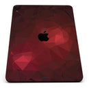 Varying Shades of Red Geometric Shapes - Full Body Skin Decal for the Apple iPad Pro 12.9", 11", 10.5", 9.7", Air or Mini (All Models Available)