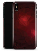 Varying Shades of Red Geometric Shapes - iPhone X Clipit Case