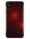 Varying Shades of Red Geometric Shapes - iPhone X Clipit Case