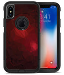 Varying Shades of Red Geometric Shapes - iPhone X OtterBox Case & Skin Kits