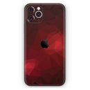 Varying Shades of Red Geometric Shapes - Protective Skin Wrap & Decal – Compatible with iPhone SE to iPhone 17 Pro Max (All Models)