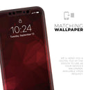 Varying Shades of Red Geometric Shapes - Protective Skin Wrap & Decal – Compatible with iPhone SE to iPhone 17 Pro Max (All Models)