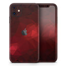 Varying Shades of Red Geometric Shapes - Protective Skin Wrap & Decal – Compatible with iPhone SE to iPhone 17 Pro Max (All Models)