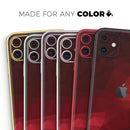 Varying Shades of Red Geometric Shapes - Protective Skin Wrap & Decal – Compatible with iPhone SE to iPhone 17 Pro Max (All Models)