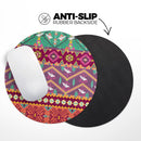 Vector Aztec Birdy Pattern// WaterProof Rubber Foam Backed Anti-Slip Mouse Pad for Home Work Office or Gaming Computer Desk