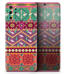Vector Aztec Birdy Pattern - Skin-Kit for the Samsung Galaxy S-Series S20, S20 Plus, S20 Ultra , S10 & others (All Galaxy Devices Available)