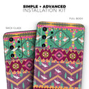 Vector Aztec Birdy Pattern - Skin-Kit for the Samsung Galaxy S-Series S20, S20 Plus, S20 Ultra , S10 & others (All Galaxy Devices Available)