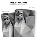 Vector Black & White Abstract Connect Pattern - Skin-Kit for the Samsung Galaxy S-Series S20, S20 Plus, S20 Ultra , S10 & others (All Galaxy Devices Available)