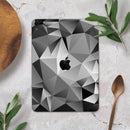 Vector Black & White Abstract Connect Pattern - Full Body Skin Decal for the Apple iPad Pro 12.9", 11", 10.5", 9.7", Air or Mini (All Models Available)