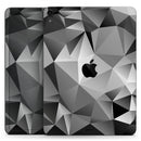 Vector Black & White Abstract Connect Pattern - Full Body Skin Decal for the Apple iPad Pro 12.9", 11", 10.5", 9.7", Air or Mini (All Models Available)