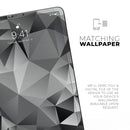 Vector Black & White Abstract Connect Pattern - Full Body Skin Decal for the Apple iPad Pro 12.9", 11", 10.5", 9.7", Air or Mini (All Models Available)