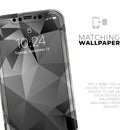 Vector Black & White Abstract Connect Pattern - Protective Skin Wrap & Decal – Compatible with iPhone SE to iPhone 17 Pro Max (All Models)