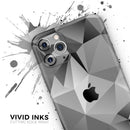 Vector Black & White Abstract Connect Pattern - Protective Skin Wrap & Decal – Compatible with iPhone SE to iPhone 17 Pro Max (All Models)