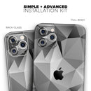 Vector Black & White Abstract Connect Pattern - Protective Skin Wrap & Decal – Compatible with iPhone SE to iPhone 17 Pro Max (All Models)
