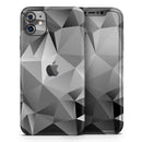 Vector Black & White Abstract Connect Pattern - Protective Skin Wrap & Decal – Compatible with iPhone SE to iPhone 17 Pro Max (All Models)