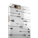 Vector Black Arrows iPhone 6/6s or 6/6s Plus 2-Piece Hybrid INK-Fuzed Case