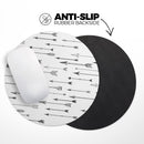 Vector Black Arrows// WaterProof Rubber Foam Backed Anti-Slip Mouse Pad for Home Work Office or Gaming Computer Desk