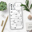 Vector Black Arrows - Premium Vinyl Skin Decal for Samsung Galaxy S25 Ultra, S24, S23, S22 & All Galaxy S Models
