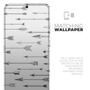 Vector Black Arrows - Premium Vinyl Skin Decal for Samsung Galaxy S25 Ultra, S24, S23, S22 & All Galaxy S Models