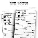 Vector Black Arrows - Premium Vinyl Skin Decal for Samsung Galaxy S25 Ultra, S24, S23, S22 & All Galaxy S Models