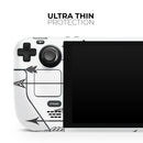 Vector Black Arrows // Full Body Skin Decal Wrap Kit for the Steam Deck handheld gaming computer