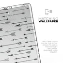 Vector Black Arrows - Full Body Skin Decal for the Apple iPad Pro 12.9", 11", 10.5", 9.7", Air or Mini (All Models Available)