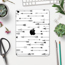 Vector Black Arrows - Full Body Skin Decal for the Apple iPad Pro 12.9", 11", 10.5", 9.7", Air or Mini (All Models Available)