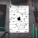 Vector Black Arrows - Full Body Skin Decal for the Apple iPad Pro 12.9", 11", 10.5", 9.7", Air or Mini (All Models Available)