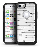 Vector Black Arrows - iPhone 7 or 7 Plus Commuter Case Skin Kit