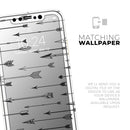 Vector Black Arrows - Protective Skin Wrap & Decal – Compatible with iPhone SE to iPhone 17 Pro Max (All Models)
