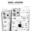 Vector Black Arrows - Protective Skin Wrap & Decal – Compatible with iPhone SE to iPhone 17 Pro Max (All Models)