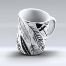 The-Vector-Black-and-White-Feathers-ink-fuzed-Ceramic-Coffee-Mug