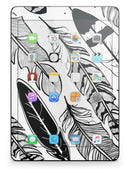 Vector Black and White Feathers - iPad Pro 97 - View 8.jpg