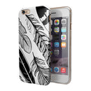 Vector Black and White Feathers iPhone 6/6s or 6/6s Plus 2-Piece Hybrid INK-Fuzed Case