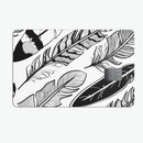 Vector Black and White Feathers - Premium Protective Decal Skin-Kit for the Apple Credit Card