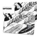 Vector Black and White Feathers - Premium Protective Decal Skin-Kit for the Apple Credit Card