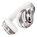 Vector Black and White Feathers Full-Body Skin Kit for the Beats by Dre Solo 3 Wireless Headphones