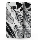 Vector Black and White Feathers - Samsung Galaxy S8 Full-Body Skin Kit