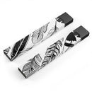Vector Black and White Feathers - Premium Decal Protective Skin-Wrap Sticker compatible with the Juul Labs vaping device