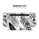 Vector Black and White Feathers // Skin Decal Wrap Kit for Nintendo Switch Console & Dock, Joy-Cons, Pro Controller, Lite, 3DS XL, 2DS XL, DSi, or Wii - Vinyl Skin Wrap for Nintendo Switch 2, OLED, Lite, Pro Controller, Wii & Classic Handhelds