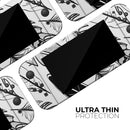 Vector Black and White Feathers // Skin Decal Wrap Kit for Nintendo Switch Console & Dock, Joy-Cons, Pro Controller, Lite, 3DS XL, 2DS XL, DSi, or Wii - Vinyl Skin Wrap for Nintendo Switch 2, OLED, Lite, Pro Controller, Wii & Classic Handhelds