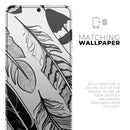 Vector Black and White Feathers - Premium Vinyl Skin Decal for Samsung Galaxy S25 Ultra, S24, S23, S22 & All Galaxy S Models