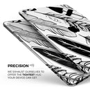 Vector Black and White Feathers - Full Body Skin Decal for the Apple iPad Pro 12.9", 11", 10.5", 9.7", Air or Mini (All Models Available)